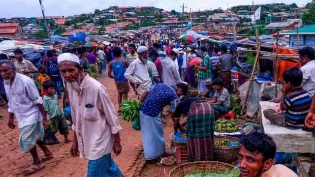 রোহিঙ্গা শিবিরের একাংশ
