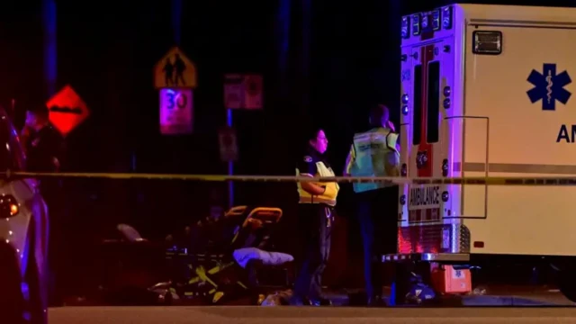 Foto of emergency responders at di site of di Lapu Lapu day block party