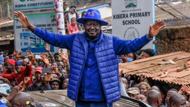 Raila Odinga mu gikorwa co kwiyamamaza mu mwaka uheze