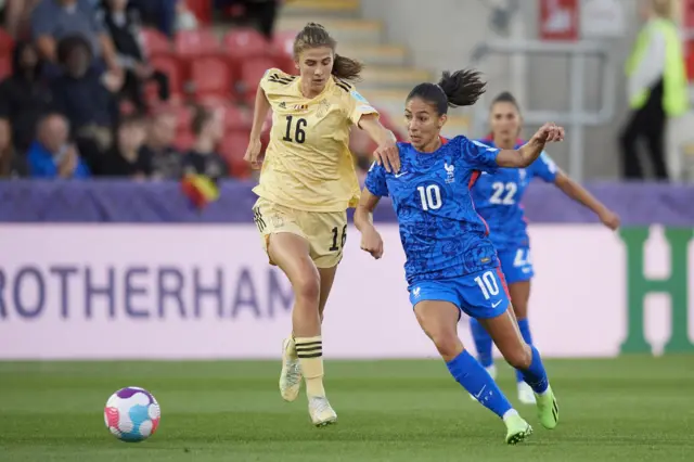 Jogo entre Bélgica e França no Campeonato Europeuaplicativo de aposta do flamengoFutebol Femininoaplicativo de aposta do flamengo2022