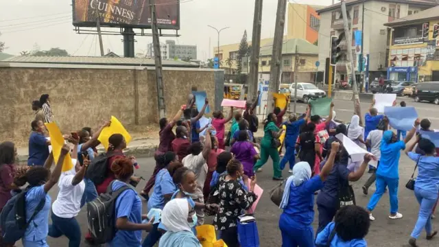 Nurses protest