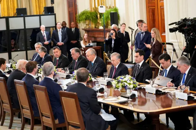 دیدار ترامپ و رهبران پنج کشور آسیای میانه