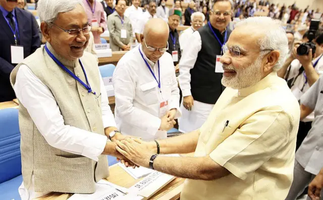 नीतीश कुमार और नरेंद्र मोदी