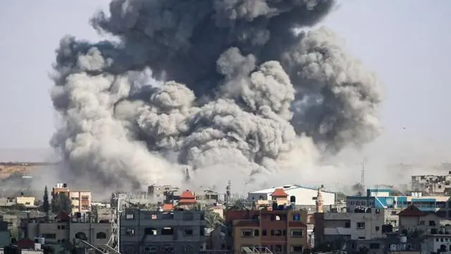 Ciudad bombardeada. 
