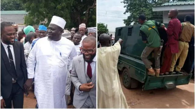 Aworan ile ẹjọ lọjọ ti wọn gbe Tani Ọlọhun lọ si ile ẹjọ