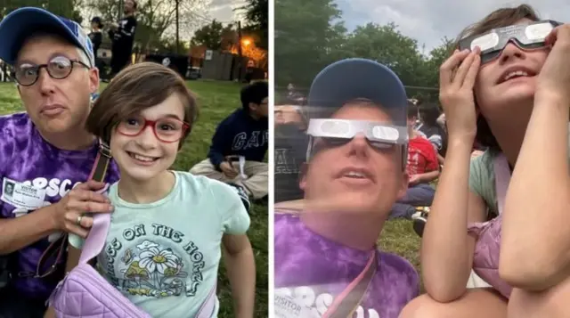 एडी अपने पिता रयान के साथ