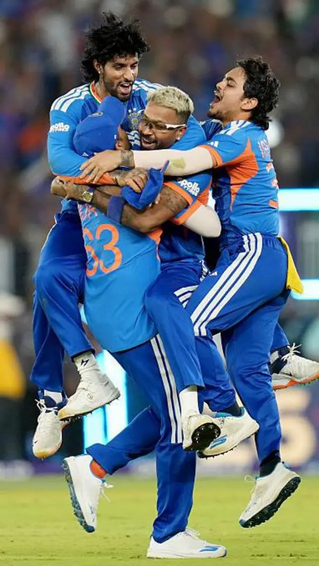 అహ్మదాబాద్, నరేంద్రమోదీ స్టేడియం, సంబురాలు, భారత్