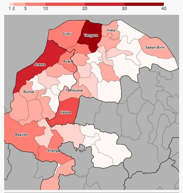 Hare-haren da ake alaƙantawa ga IS-Sahel a jihohin Kebbi da Sokoto, daga Janairun 2018 zuwa Mayu 2026, Majiya: ACLED