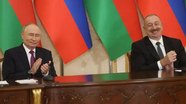 پوتین و علی اف در باکو