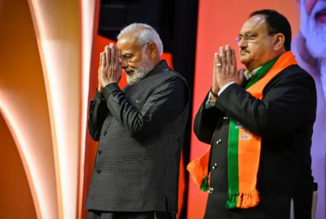 నరేంద్ర మోదీ, జేపీ నడ్డా