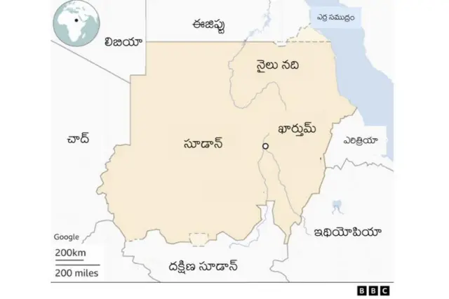 సూడాన్ మ్యాప్