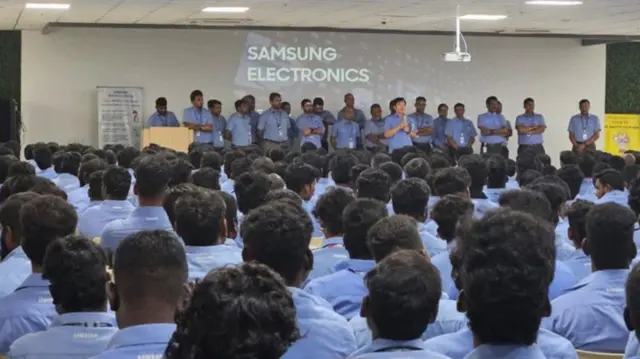சாம்சங், இந்தியா, தொழில்துறை, தமிழ்நாடு, தொழிலாளர்கள்