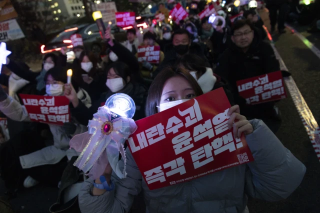 2024년 12월 9일 국회 앞에서 열린 탄핵 촉구 집회