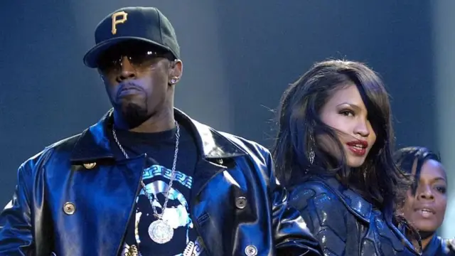 Sean Combs et Cassie lors d'une remise des prix de la musique en 2006 à Copenhague, au Danemark
