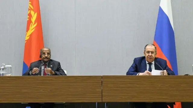 ሚኒስተር ዑስማን ሳልሕን ሰርጌ ላቭሮቭን