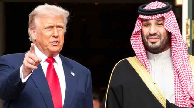 Доналд Трамп, председник САД и саудијски престолонаследник Мухамед бин Салман у Белој кући