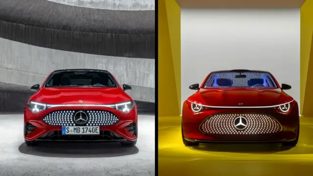 نسل جدید CLA براساس کانسپتی (راست) ساخته شده که دو سال پیش نمایش داده شد