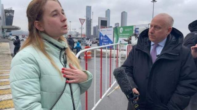 Margarita adlı görgü tanığı, yaşadıklarını BBC Rusya Editörü Steve Rosenberg'e aktarırken