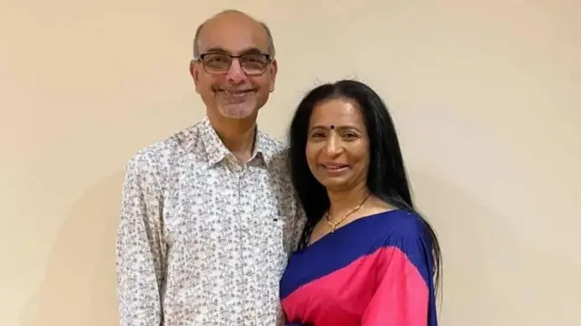 உயிரிழந்த ரக்சா மோதா கணவர் கிஷோர் மோதாவுடன் 