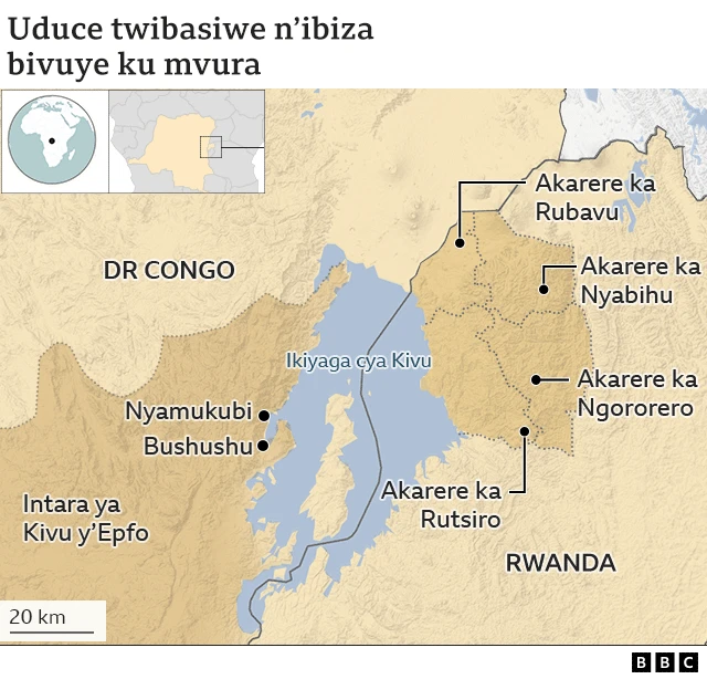 Ibice byibasiwe n'ibiza muri DR Congo n'u Rwanda