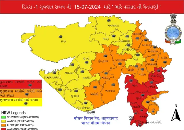 ગુજરાત હવામાન, ચોમાસું