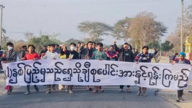 anti-coup protesters