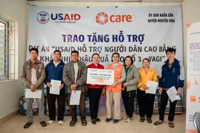 USAID hỗ trợ cho hộ gia đình bị bão Yagi ảnh hưởng năm 2024