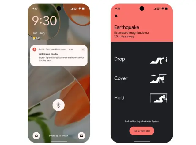 Так виглядають повідомлення Be Aware (ліворуч) та Take Action