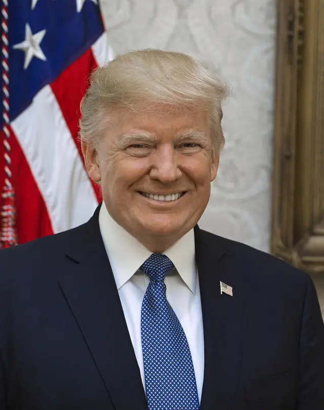 Donald Trump presidential portrait from 2017