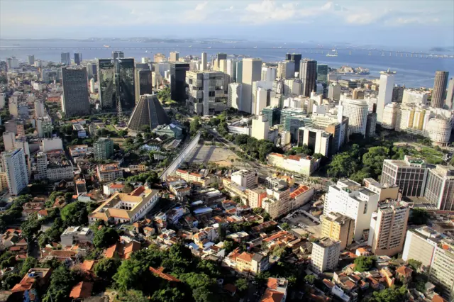 Vista aérea de Río de Janeiro