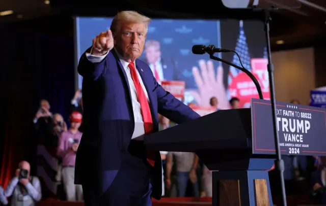 Доналд Трамп на једном од предизборних скупова