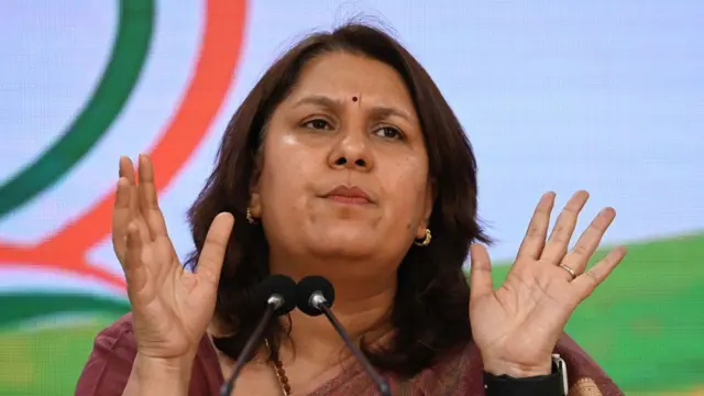 कांग्रेस पार्टी की प्रवक्ता सुप्रिया श्रीनेत