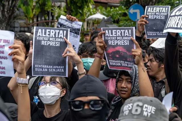 Aksi demo di Bali pada 30 September lalu menyusul tewasnya pengemudi ojol Affan Kurniawan yang dilindas kendaraan taktis brimob.