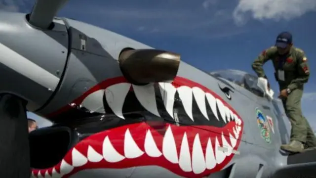 Pesawat latih tempur Super Tucano milik TNI AU.