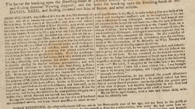 Пожутели документ о јавном погубљењу