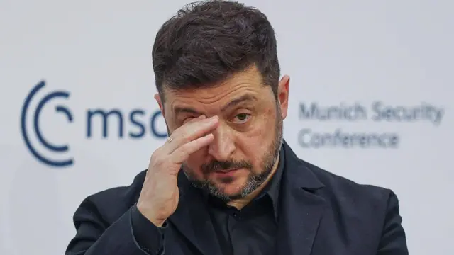 Президент України Володимир Зеленський бере участь у панельній дискусії в рамках 62-ї Мюнхенської конференції з безпеки (MSC), що відбулася 14 лютого 2026 року в Мюнхені