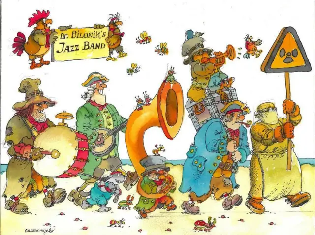 Андрій Білоник, приятель Сахалтуєва, опублікував один із особистих малюнків, які він створив на його прохання. Це замальовка із персонажами "Острову скарбів", пов'язана з професією Білоника - за фахом він лікар з радіаційної гігієни