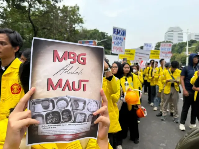 demo mahasiswa di Jakarta, 20 Oktober 2025