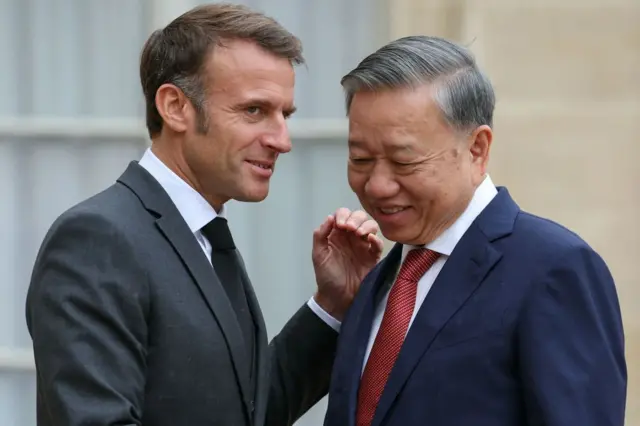 Ông Tô Lâm trong chuyến thăm Pháp hồi tháng 10/2024 Ông Tô Lâm trong chuyến thăm Pháp hồi tháng 10/2024