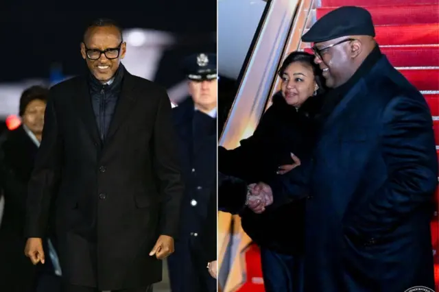 Ba Perezida Paul Kagame na Félix Tshisekedi bageze i Washington ku wa gatatu mbere y'umuhango uteganyijwe kuri uyu wa kane