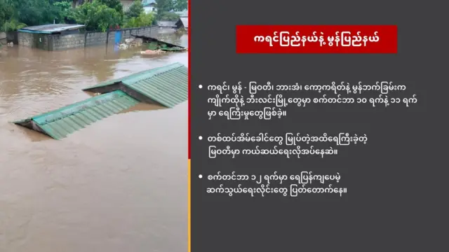 စက်တင်ဘာ ဒုတိယပတ်အထိမိုးများနိုင်လို့ သတိထားဖို့ မိုး/ဇလက သတိပေးထား။