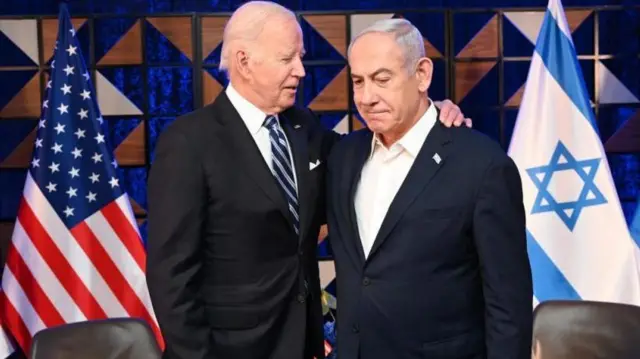 जो बाइडन और बिन्यामिन नेतन्याहू
