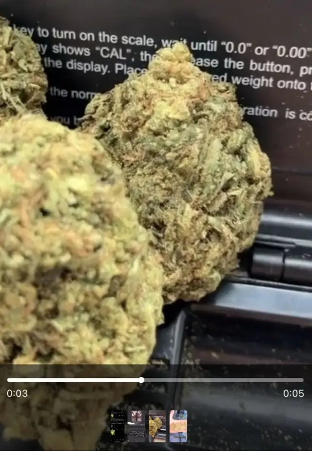 टेलीग्राम पर गांजे की बिक्री. 