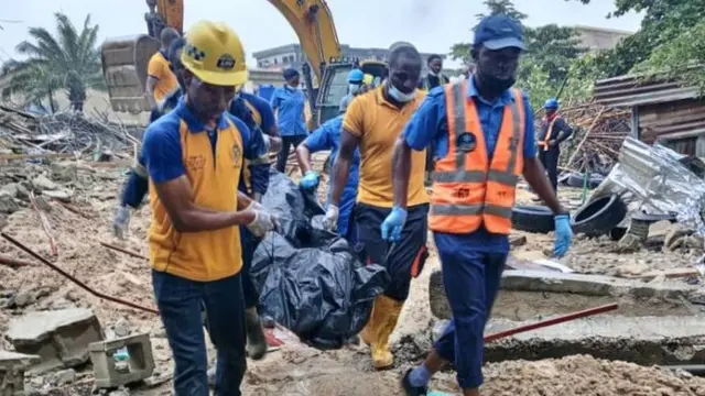 Lagos building collapse: How Lekki seven storey building fall down - Fotos