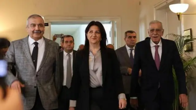 Önder, Buldan ve Türk'ten oluşan DEM Parti heyeti