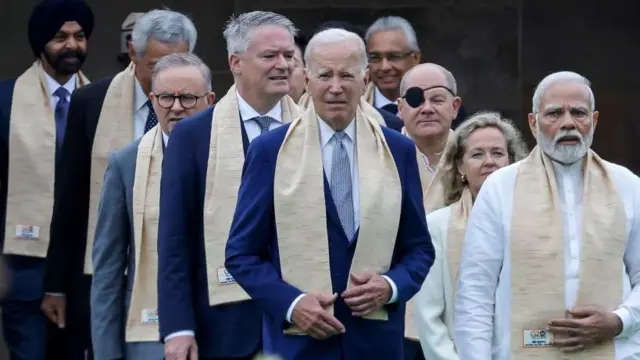 जी-20 सम्मेलन के दौरान नरेंद्र मोदी और अ्न्य नेता. 