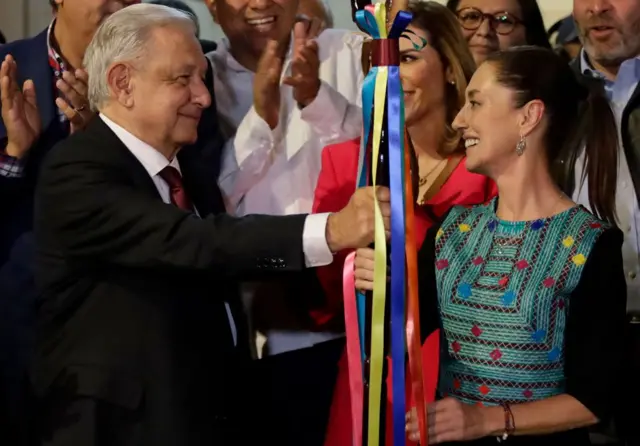 AMLO y Claudia Sheinbaum.