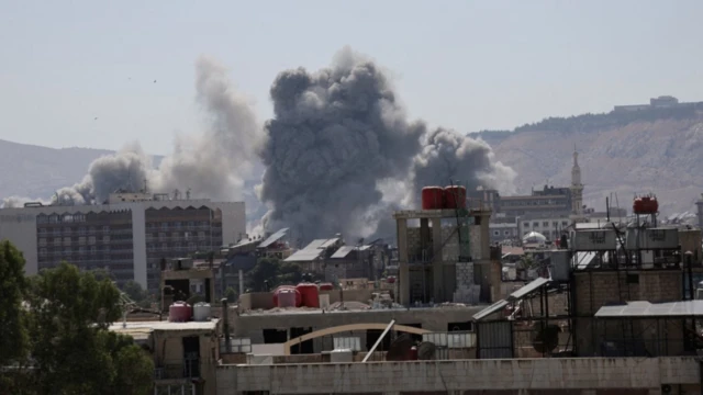 Bombardeo israelí en Damasco
