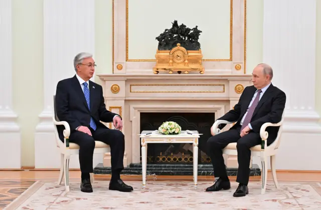 Токаев менен Путин 