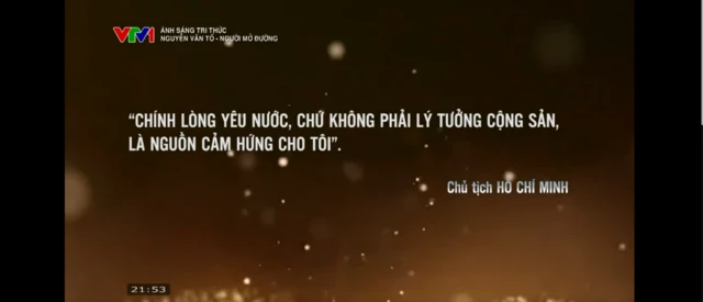 Một đoạn trong chương trình "Nguyễn Văn Tố - Người mở đường" phát ngày 7/6 trên VTV1.